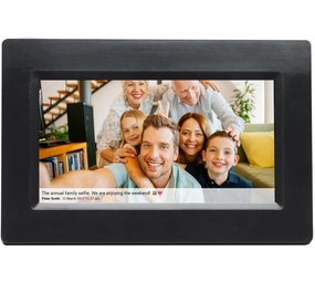 Denver Denver PFF-710 - Digitale Fotolijst - fotokader - 7 inch - FRAMEO - WiFi - IPS touchscreen - Zwart Denver Denver PFF-710 - Digitale Fotolijst - fotokader - 7 inch - FRAMEO - WiFi - IPS touchscreen - Zwart