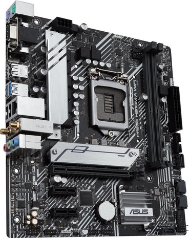 Asus Asus - PRIME H510M-A WIFI Moederbord - Socket Intel 1200 - Vormfactor Micro-ATX - Moederbord chipset Intel® H510 Asus Asus - PRIME H510M-A WIFI Moederbord - Socket Intel 1200 - Vormfactor Micro-ATX - Moederbord chipset Intel® H510