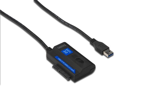 Digitus Digitus - USB 3.0/3.2 SATA III Harde schijf Adapterkabel - Zwart Digitus Digitus - USB 3.0/3.2 SATA III Harde schijf Adapterkabel - Zwart