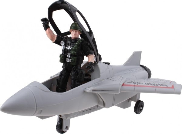 Johntoy Johntoy - Speelset Combat Duo Set - Pantservoertuig & Vliegtuig