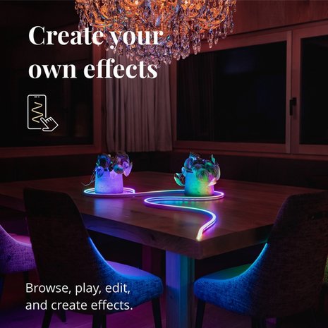 Twinkly Twinkly Flex lightstrip - 3 Meter - LED Verlichting - Gekleurd Licht-Verbind met Bluetooth of Wifi