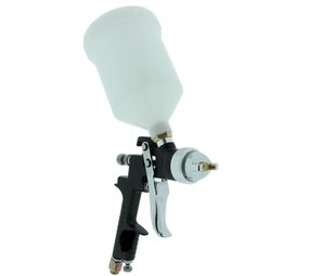 Merkloos verfspuitpistool 1,4 mm verfspuitsysteem met 600 ml kunststofbeker (kleur zwart) Merkloos verfspuitpistool 1,4 mm verfspuitsysteem met 600 ml kunststofbeker (kleur zwart)