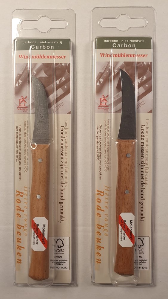 robert herder  Robert Herder Aardappelschilmes -2 stuks - carbon - Roodbeuken - 6 cm robert herder  Robert Herder Aardappelschilmes -2 stuks - carbon - Roodbeuken - 6 cm