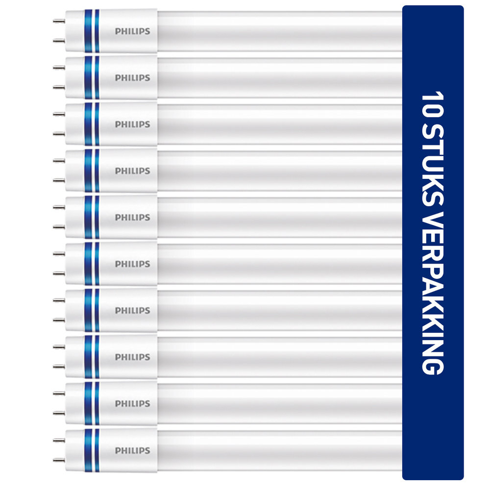 Philips 10 x Philips Master LEDtube HO 8W G13 220V-240V 6500K kleur 865 600mm T8 niet dimbaar Philips 10 x Philips Master LEDtube HO 8W G13 220V-240V 6500K kleur 865 600mm T8 niet dimbaar