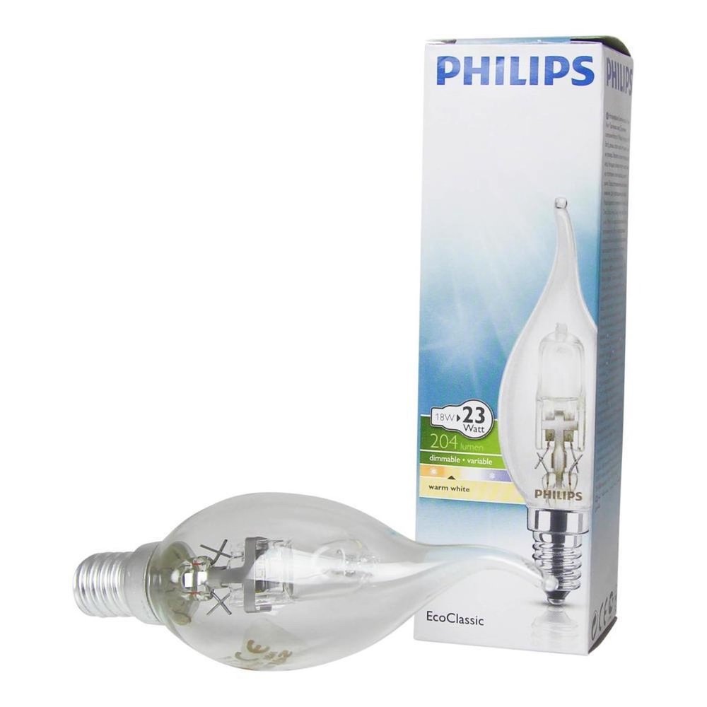 Philips 10 stuks Philips lamp Eco30 Helder kaars BT.18WE14 Philips 10 stuks Philips lamp Eco30 Helder kaars BT.18WE14