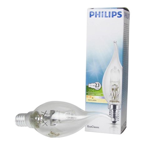 Philips 10 stuks Philips lamp Eco30 Helder kaars BT.18WE14 Philips 10 stuks Philips lamp Eco30 Helder kaars BT.18WE14