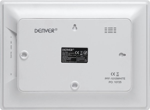 Denver Denver PFF-1010 - Digitale Fotolijst - Fotokader - 10.1 inch - IPS touchscreen - met Frameo software en Wi-Fi - Wit Denver Denver PFF-1010 - Digitale Fotolijst - Fotokader - 10.1 inch - IPS touchscreen - met Frameo software en Wi-Fi - Wit