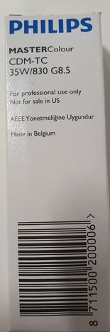 Philips Voordeelpak 12x - Philips MASTERColour CDM-Tm 35W 830 GU8.5 - Warm Wit - Gasontladingslamp - Copy Philips Voordeelpak 12x - Philips MASTERColour CDM-Tm 35W 830 GU8.5 - Warm Wit - Gasontladingslamp - Copy