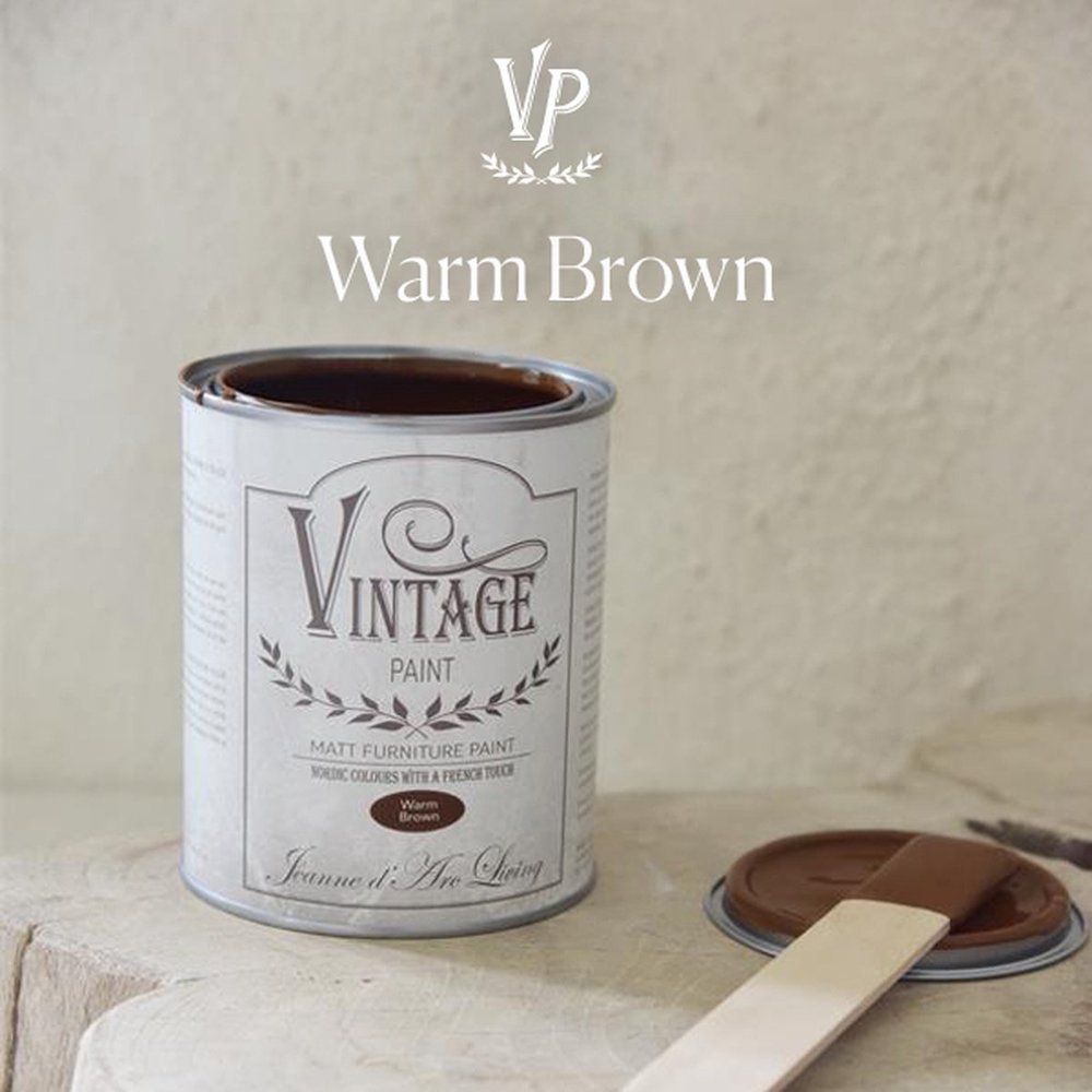 Jeanne d' Arc Living Krijtverf - Vintage Paint - Jeanne d'Arc Living - 'Warm Brown' - 700 ml