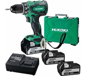 Hikoki HiKoki - Accu Boor-Schroefmachine DS18DBSLWDZ - 18 V - 5.0 Ah Li-ion - incl. koffer, 3 accu's en 1 lader Hikoki HiKoki - Accu Boor-Schroefmachine DS18DBSLWDZ - 18 V - 5.0 Ah Li-ion - incl. koffer, 3 accu's en 1 lader