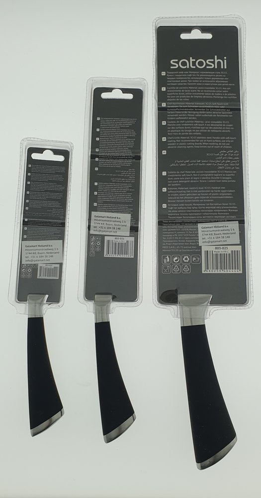 Satoshi Satoshi Akita 3 delige keukenmessen set Satoshi Satoshi Akita 3 delige keukenmessen set