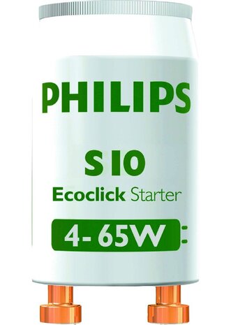 Philips PHILIPS starter S10 - Ecoclick -  4 - 65 watt - multipack 6 stuks Philips PHILIPS starter S10 - Ecoclick -  4 - 65 watt - multipack 6 stuks