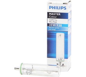 Philips Philips MASTERColour PGJ5 CDM-Tm Elite Mini 35W - 930 Warm Wit | Beste Kleurweergave - PGJ5 voet Philips Philips MASTERColour PGJ5 CDM-Tm Elite Mini 35W - 930 Warm Wit | Beste Kleurweergave - PGJ5 voet