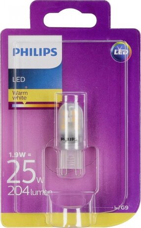 Philips Aanbieding 4 st. Philips Corepro LED capsule G9 1.9W 204lm - 830 Warm Wit | Vervangt 25W Philips Aanbieding 4 st. Philips Corepro LED capsule G9 1.9W 204lm - 830 Warm Wit | Vervangt 25W