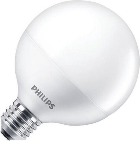Philips Philips LED Lamp E27 Fitting - 9,5W - 806Lm - Grote Bol - Mat Philips Philips LED Lamp E27 Fitting - 9,5W - 806Lm - Grote Bol - Mat