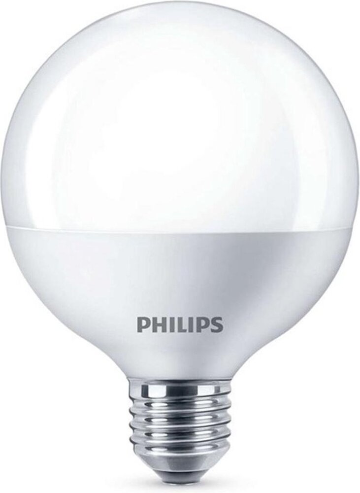 Philips Philips LED Lamp E27 Fitting - 9,5W - 806Lm - Grote Bol - Mat Philips Philips LED Lamp E27 Fitting - 9,5W - 806Lm - Grote Bol - Mat