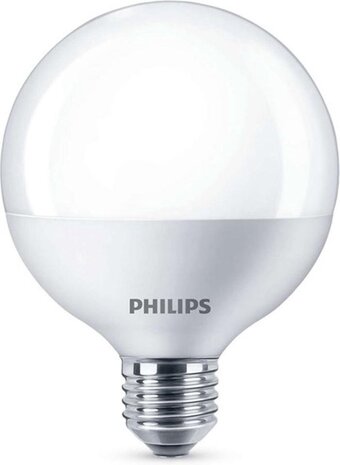Philips Philips LED Lamp E27 Fitting - 9,5W - 806Lm - Grote Bol - Mat Philips Philips LED Lamp E27 Fitting - 9,5W - 806Lm - Grote Bol - Mat
