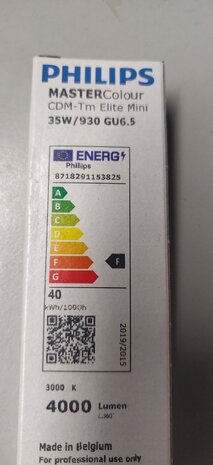 Philips Voordeelpak 12x Philips MASTERColour GU6.5 CDM-Tm Elite Mini 35W - 930 | Hoogste Kleurweergave Philips Voordeelpak 12x Philips MASTERColour GU6.5 CDM-Tm Elite Mini 35W - 930 | Hoogste Kleurweergave