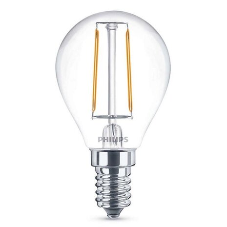 Philips Philips Classic E14 kogellamp 2W Warmwit Philips Philips Classic E14 kogellamp 2W Warmwit