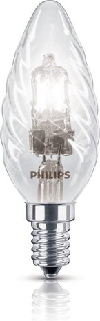 Philips Philips EcoClassic 28W E14 230V BW35 CL 1CT dimbaar Philips Philips EcoClassic 28W E14 230V BW35 CL 1CT dimbaar