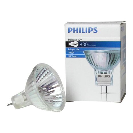 Philips Philips Brilliantline Dichroic halogeen 35W GU4 12V MR11 30D - 14627 Philips Philips Brilliantline Dichroic halogeen 35W GU4 12V MR11 30D - 14627