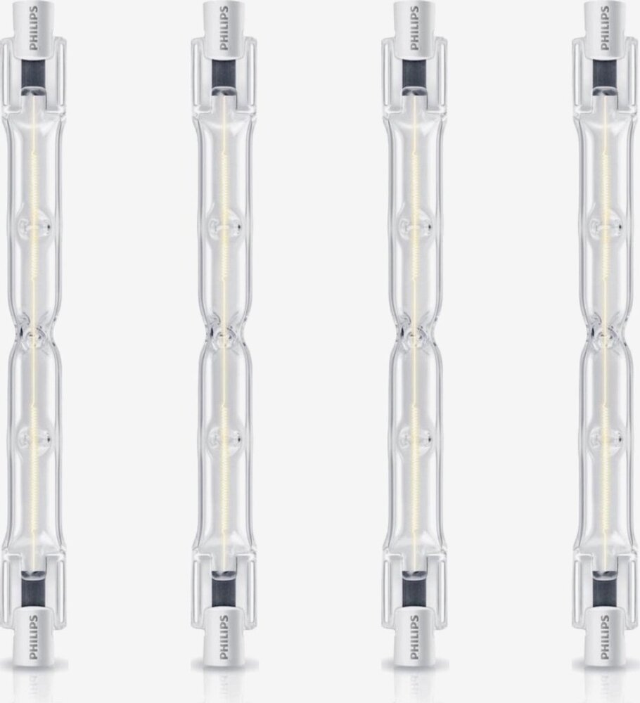 Philips Philips R7s 160W > (200w) Lang Plusline ES Halogeenlamp 2-Kneeps 118mm (4 stuks) Philips Philips R7s 160W > (200w) Lang Plusline ES Halogeenlamp 2-Kneeps 118mm (4 stuks)