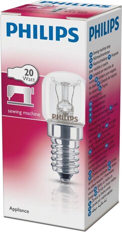 Philips Philips Helder Buis Naaimachine lamp 20W E14 Philips Philips Helder Buis Naaimachine lamp 20W E14