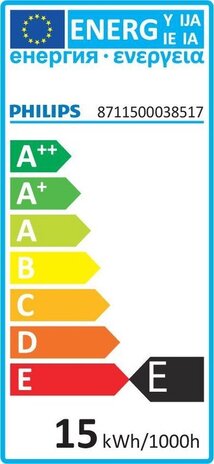 Philips Philips Helder koelkastlamplamp 15W E14 Philips Philips Helder koelkastlamplamp 15W E14