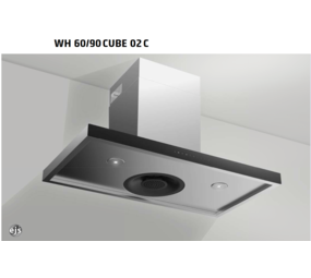 invvitec Invvitec afzuigkap WH-60 Cube B 60cm inox - EJS systeem