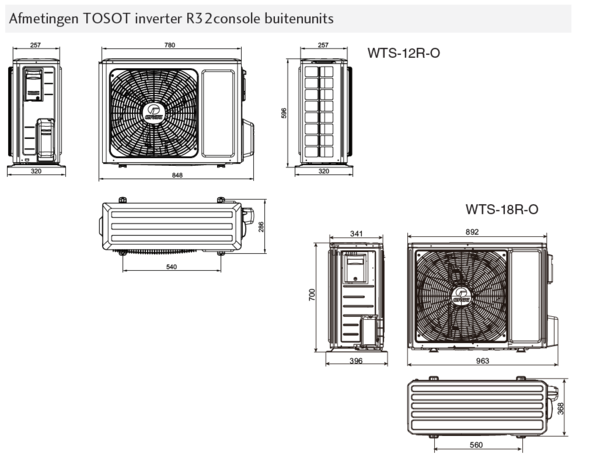 Tosot TOSOT aico set Console WTS-18R 5.2kW inverter set by GREE Tosot TOSOT aico set Console WTS-18R 5.2kW inverter set by GREE