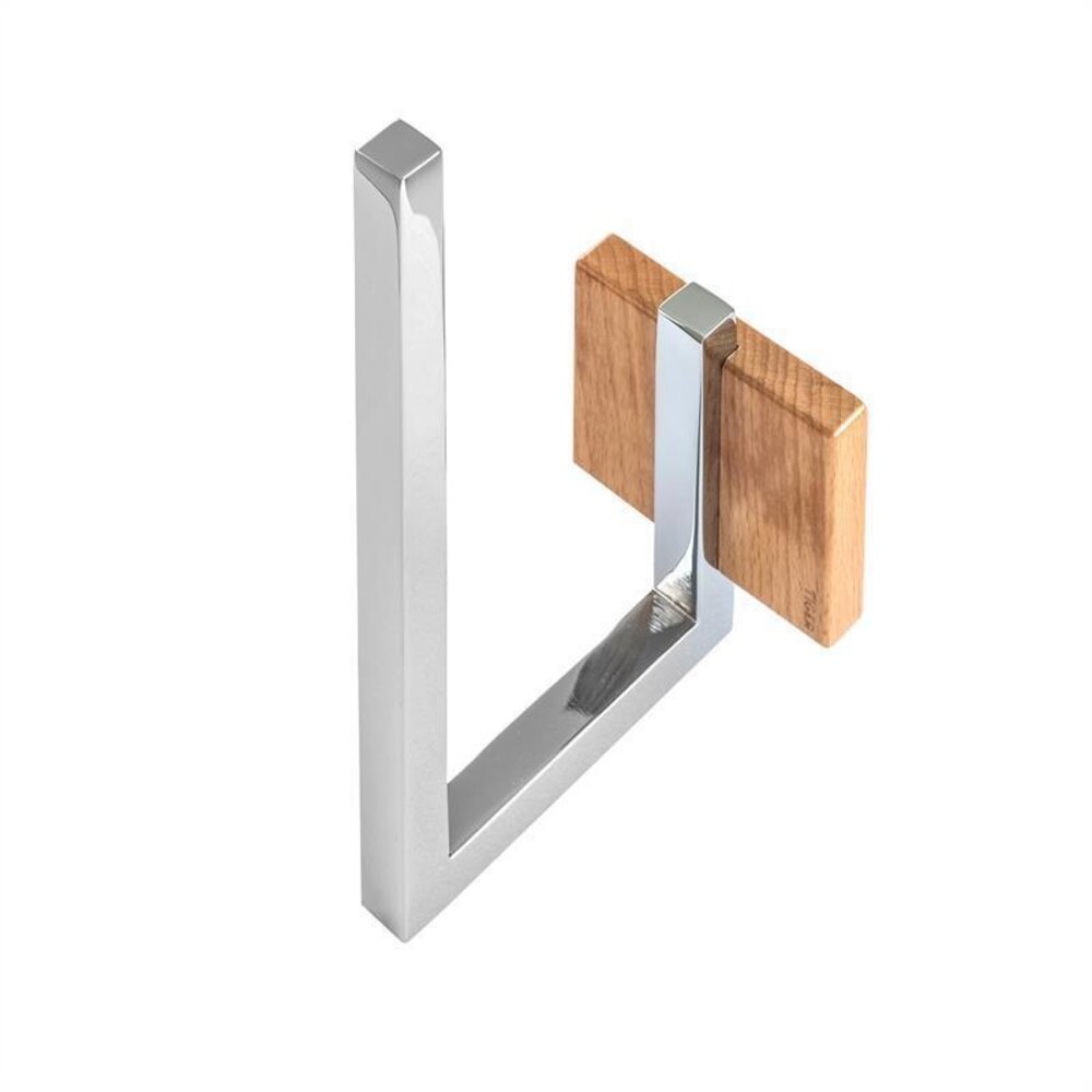 Tiger Tiger Zenna - Reserve WC-rolhouder Metaal Glans met beuken kleur Hout  (3504)