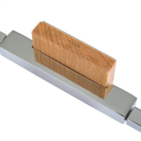 Tiger Tiger Zenna Handdoekhouder rechthoekig – Chroom glans/Beuken hout - (3514) Tiger Tiger Zenna Handdoekhouder rechthoekig – Chroom glans/Beuken hout - (3514)