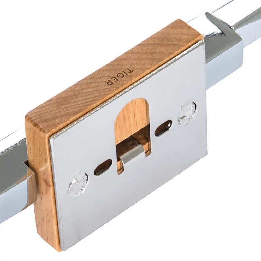 Tiger Tiger Zenna Handdoekhouder rechthoekig – Chroom glans/Beuken hout - (3514) Tiger Tiger Zenna Handdoekhouder rechthoekig – Chroom glans/Beuken hout - (3514)