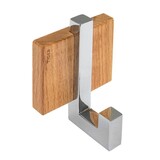 Tiger Tiger Zenna - Handdoekhaak Enkel - RVS verchroomd glans met beukenhout - (3520) Tiger Tiger Zenna - Handdoekhaak Enkel - RVS verchroomd glans met beukenhout - (3520)