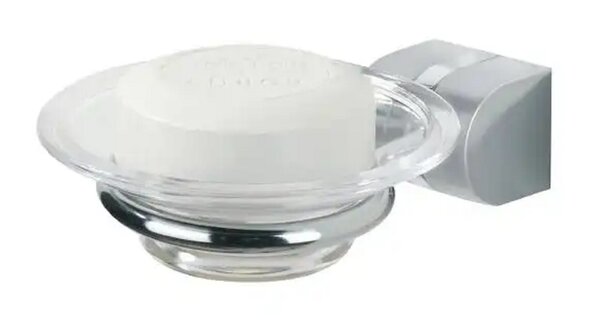 Tiger Tigra Cria Zeepschaal - RVS verchroomd  - Helder glas - (3455) Tiger Tigra Cria Zeepschaal - RVS verchroomd  - Helder glas - (3455)