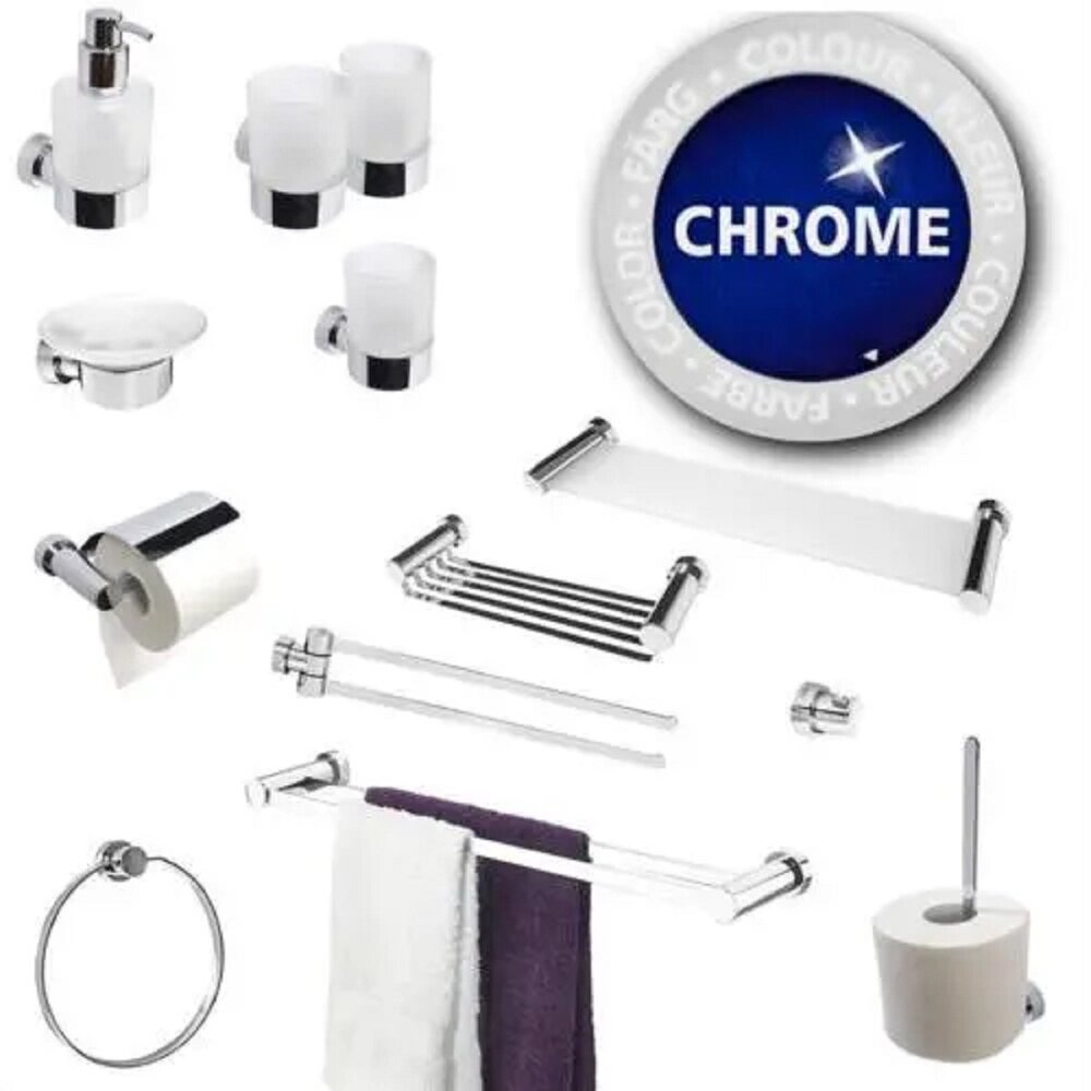 Tiger Tiger Verdi Toiletborstel met houder - RVS verchroomd glans - Mat glazen borstelhouder - (2024) Tiger Tiger Verdi Toiletborstel met houder - RVS verchroomd glans - Mat glazen borstelhouder - (2024)