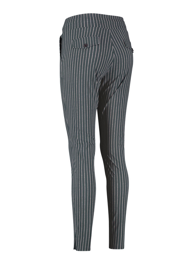 DOWNSTAIRS OXFORD STRIPE TROUSERS 06574 ANTRACIET/GREIGE