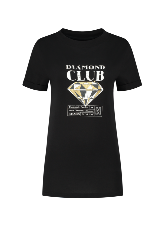 DIAMOND CLUB T-SHIRT N 6-305 2205 BLACK