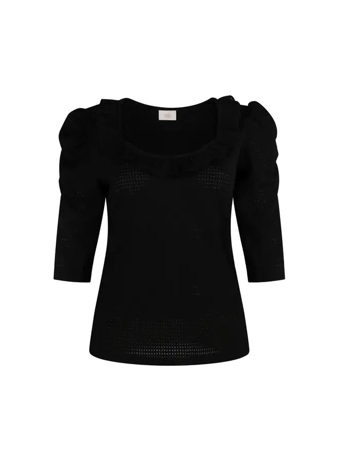 Top Gebreid Vanita Black