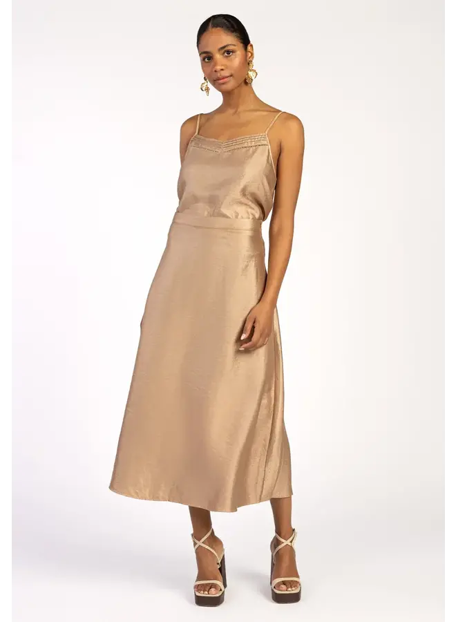 Rok Lola Satin Warm Beige