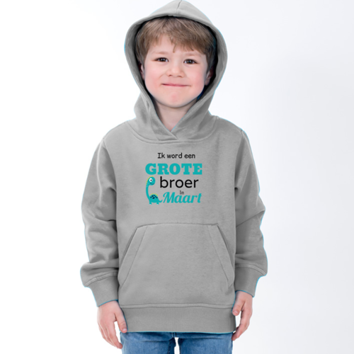 Bedrukte kindertrui met foto, illustratie en tekst Bedrukte kindertrui met foto, illustratie en tekst