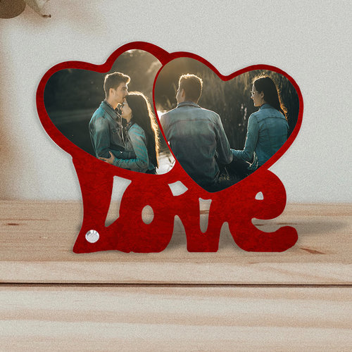 Fotopaneel LOVE met 2 foto's Fotopaneel LOVE met 2 foto's