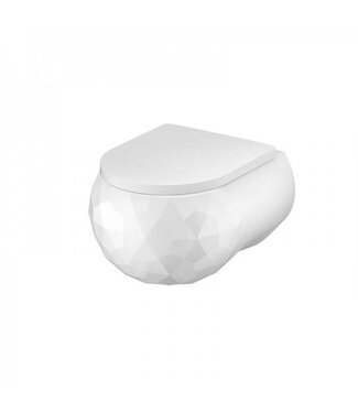 Sanitear Hangtoilet Kwarts wit mat