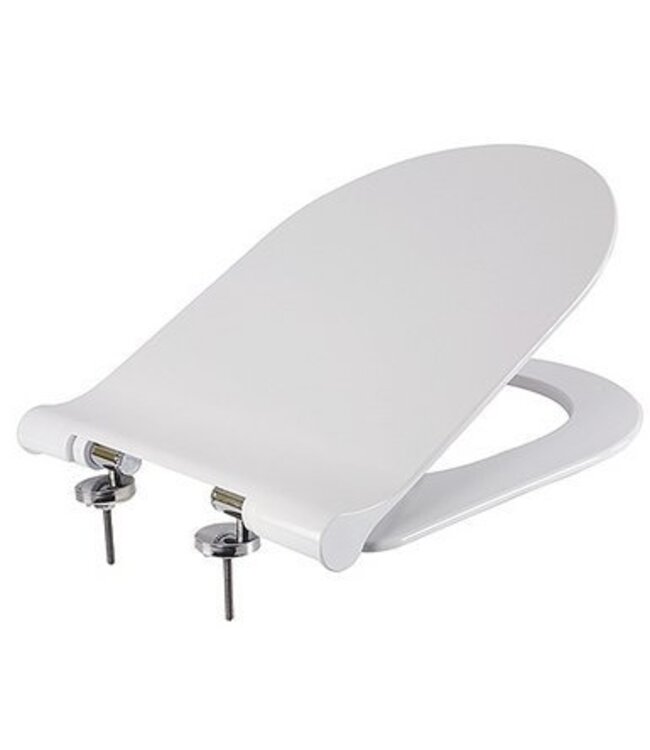 Sanitear MINERAAL Wandcloset geintegreerd  bidet kraan , Antibacterieel Nano Coating, Zonder spoelrand met Softclose toiletzitting