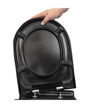 Sanitear Capri Soft Closet Toiletzitting Zwart