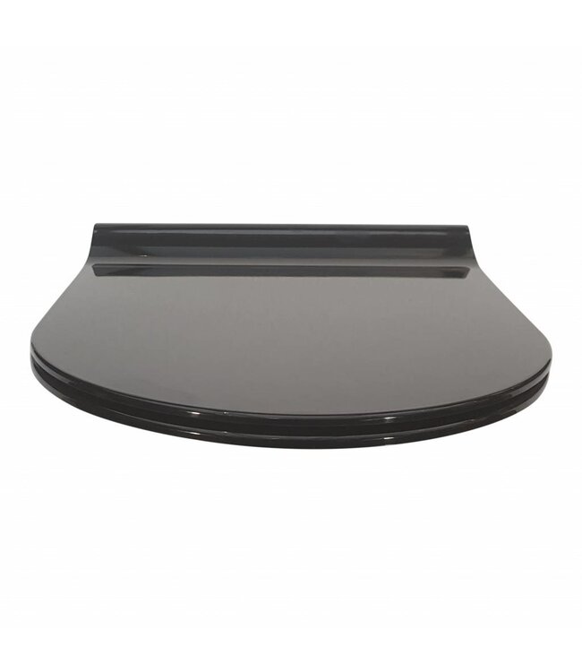 Sanitear Toiletbril softclose, Capri Selection 352.Zwart, afneembaar, Quick Release