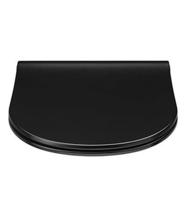 Sanitear Toiletbril softclose, Capri Selection 352.Zwart, afneembaar, Quick Release