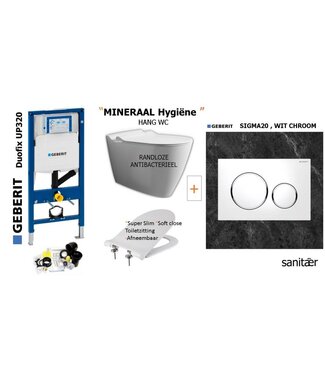 Geberit Hangtoilet compleet UP320  set 48