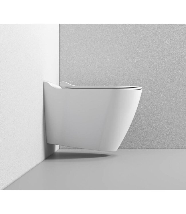 Sanitear MINERAAL Hangend Toilet , Antibacterieel NANO Coating