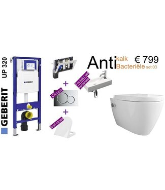 Geberit UP 320 MINERAAL HYGIËNE inbouwreservoirset